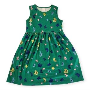 Hanna Andersson Green Butterfly Dress With Pockets Girl's Size 12 (150cm)
